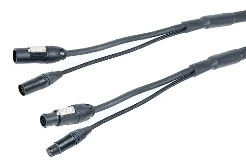 Hybrid cable; PowerCon True1 / DMX 5-pin, 1.5 m